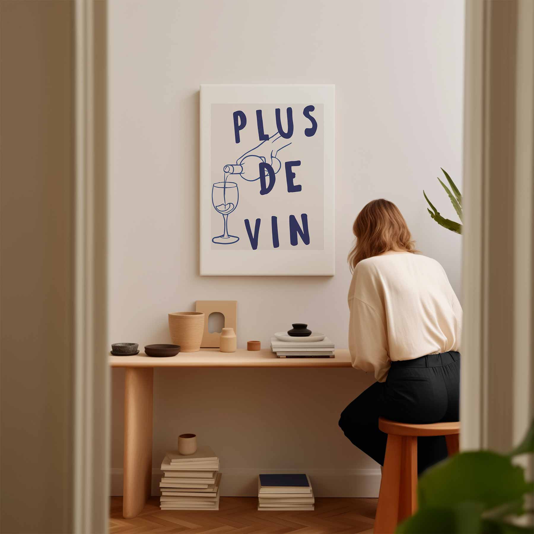 Plus de Vin Wijnposter