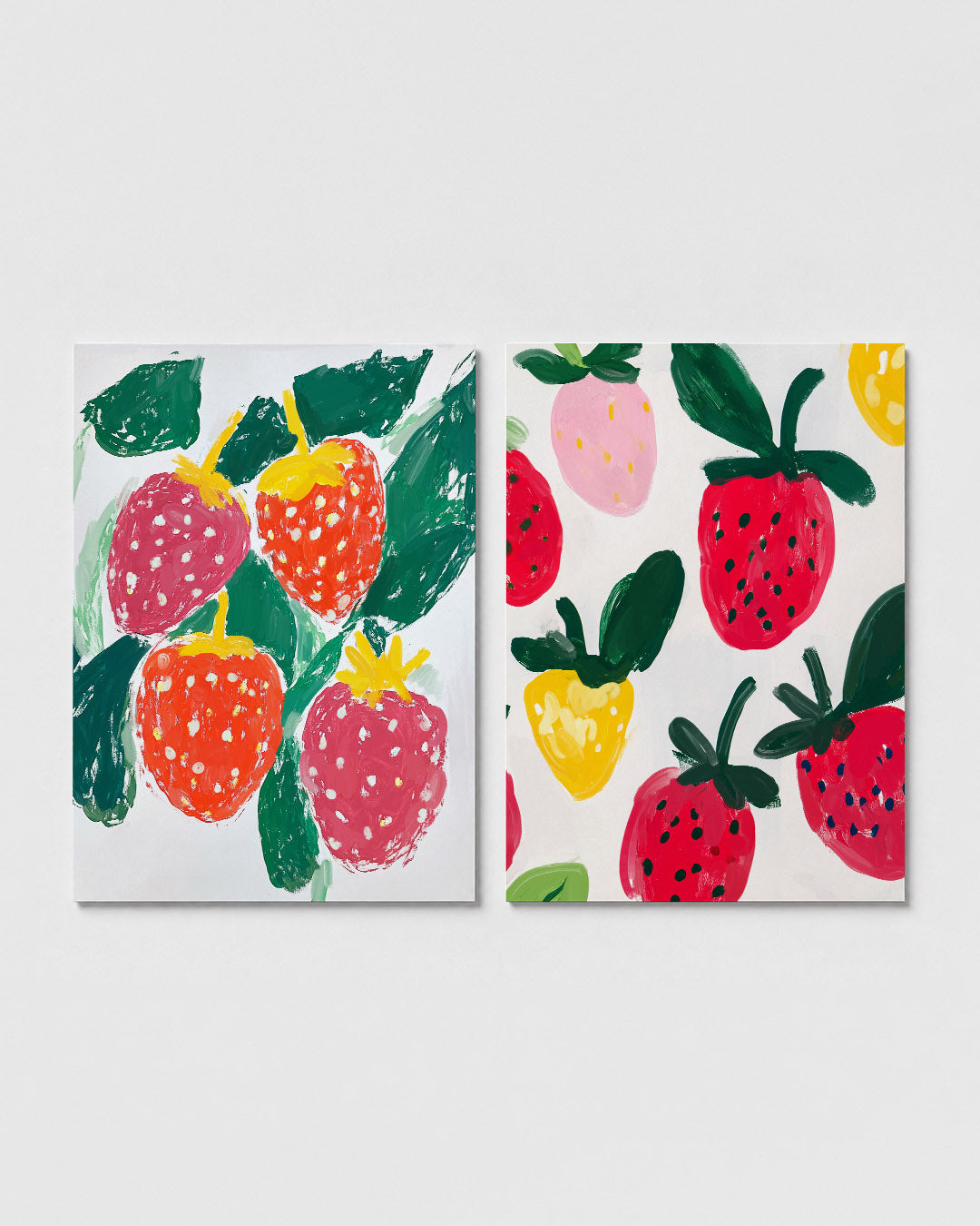 Speelse aardbeien Posterset