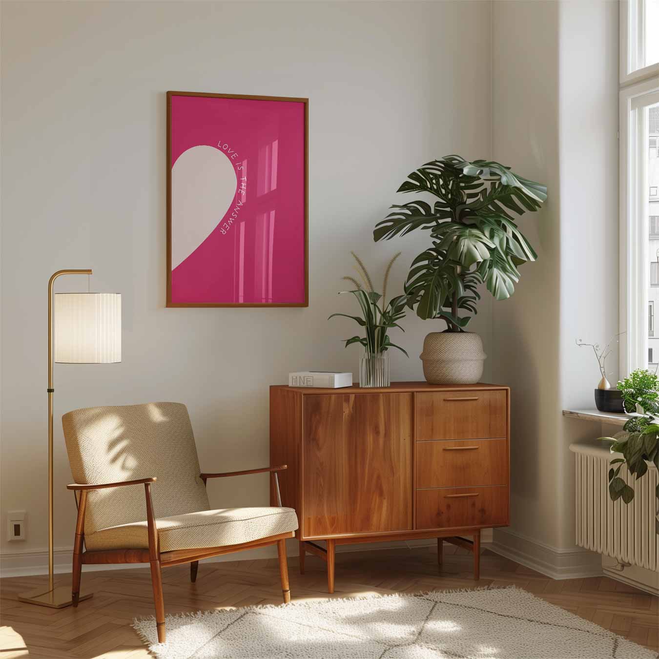 Liefde is het Antwoord Poster-WallArtistic