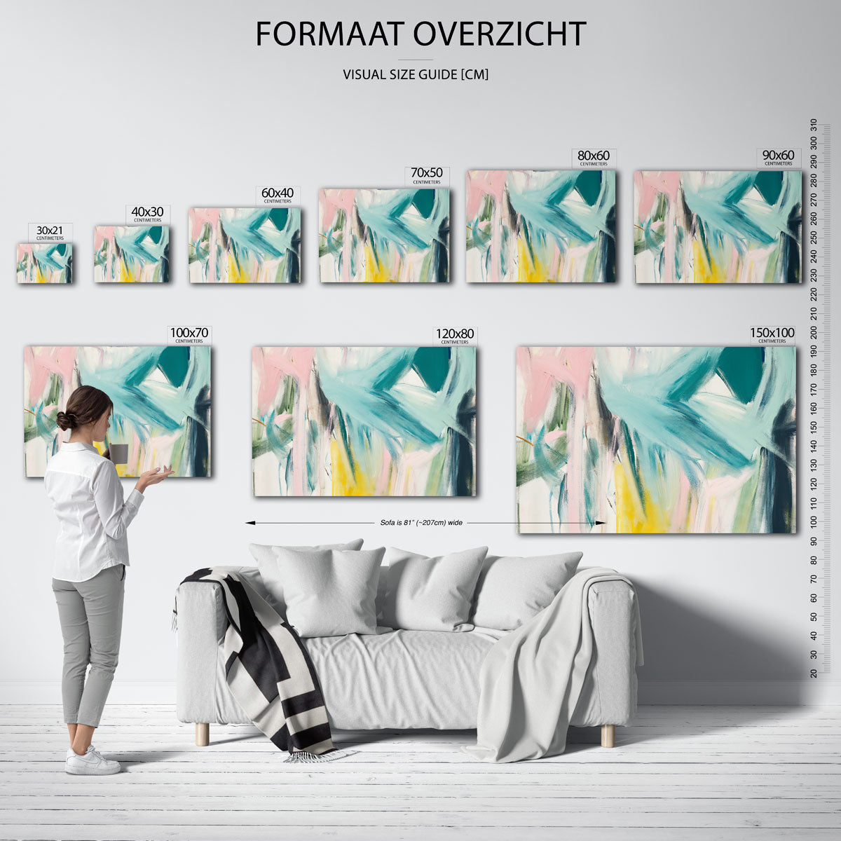 Abstracte vormen Poster