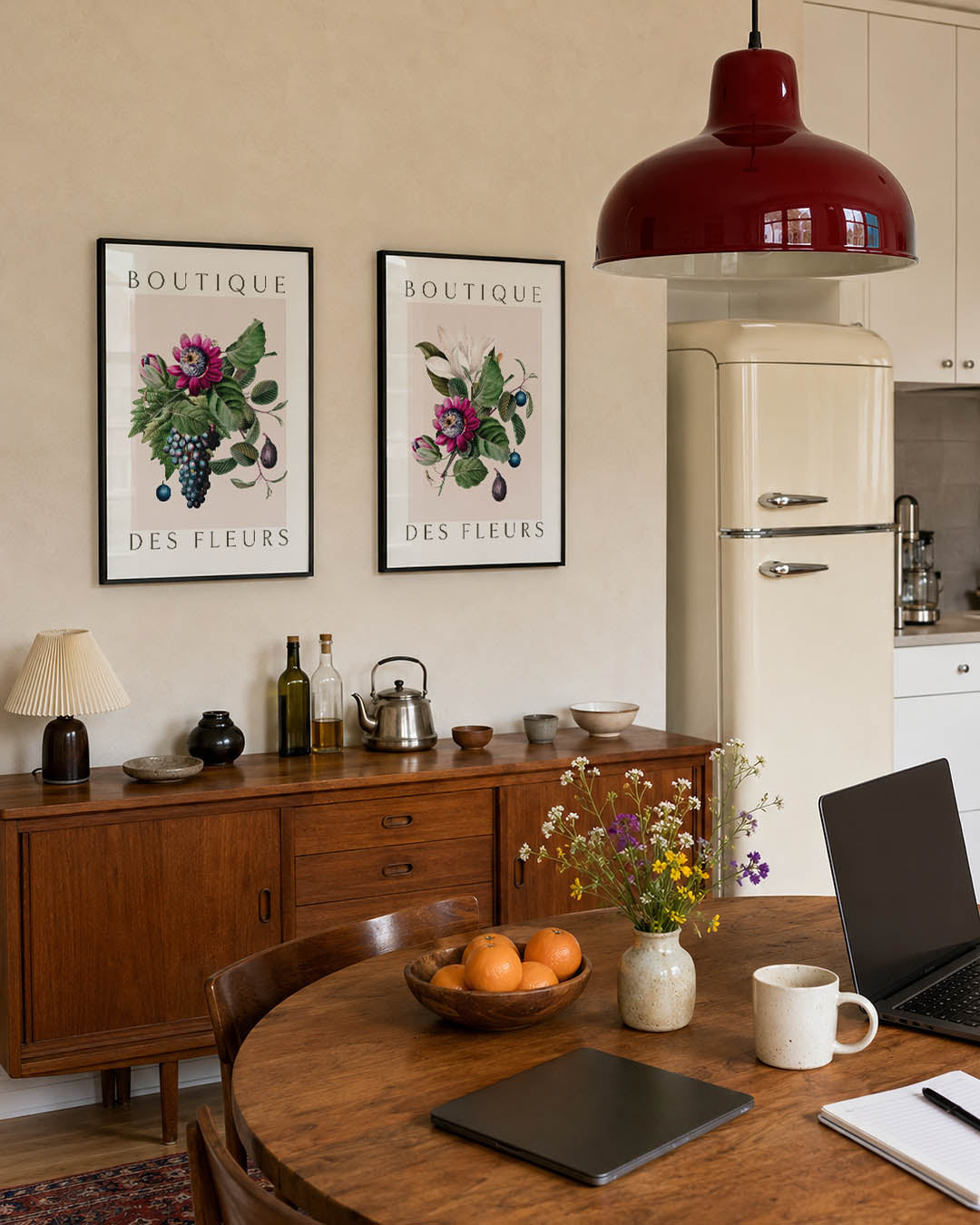 Bloem en blad Posterset