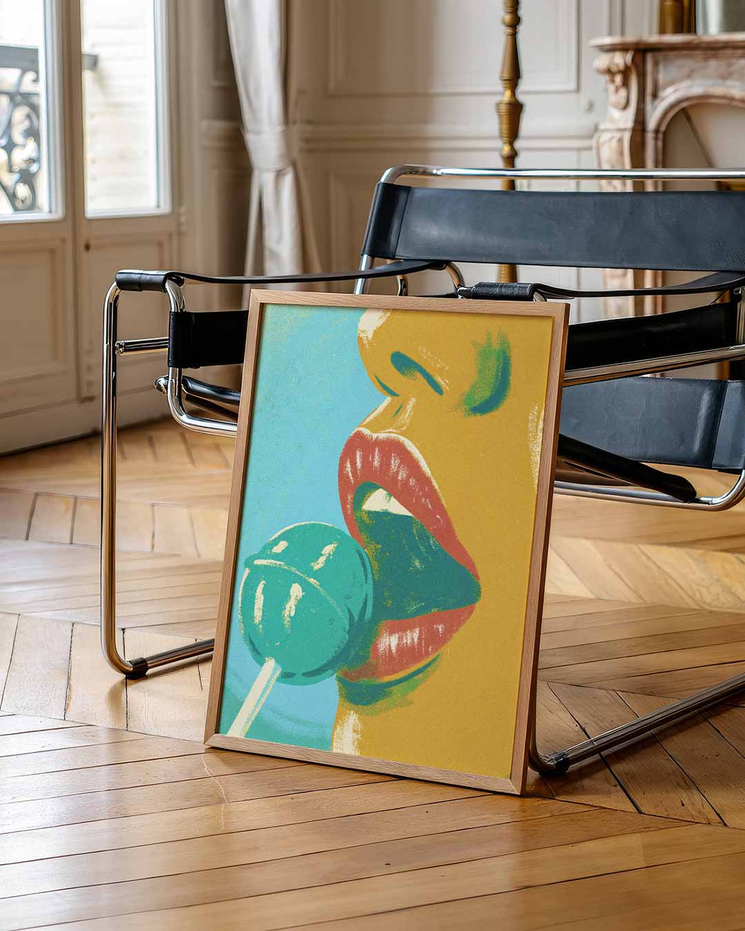 Sensuele Kunstposter met Lolly Poster-WallArtistic