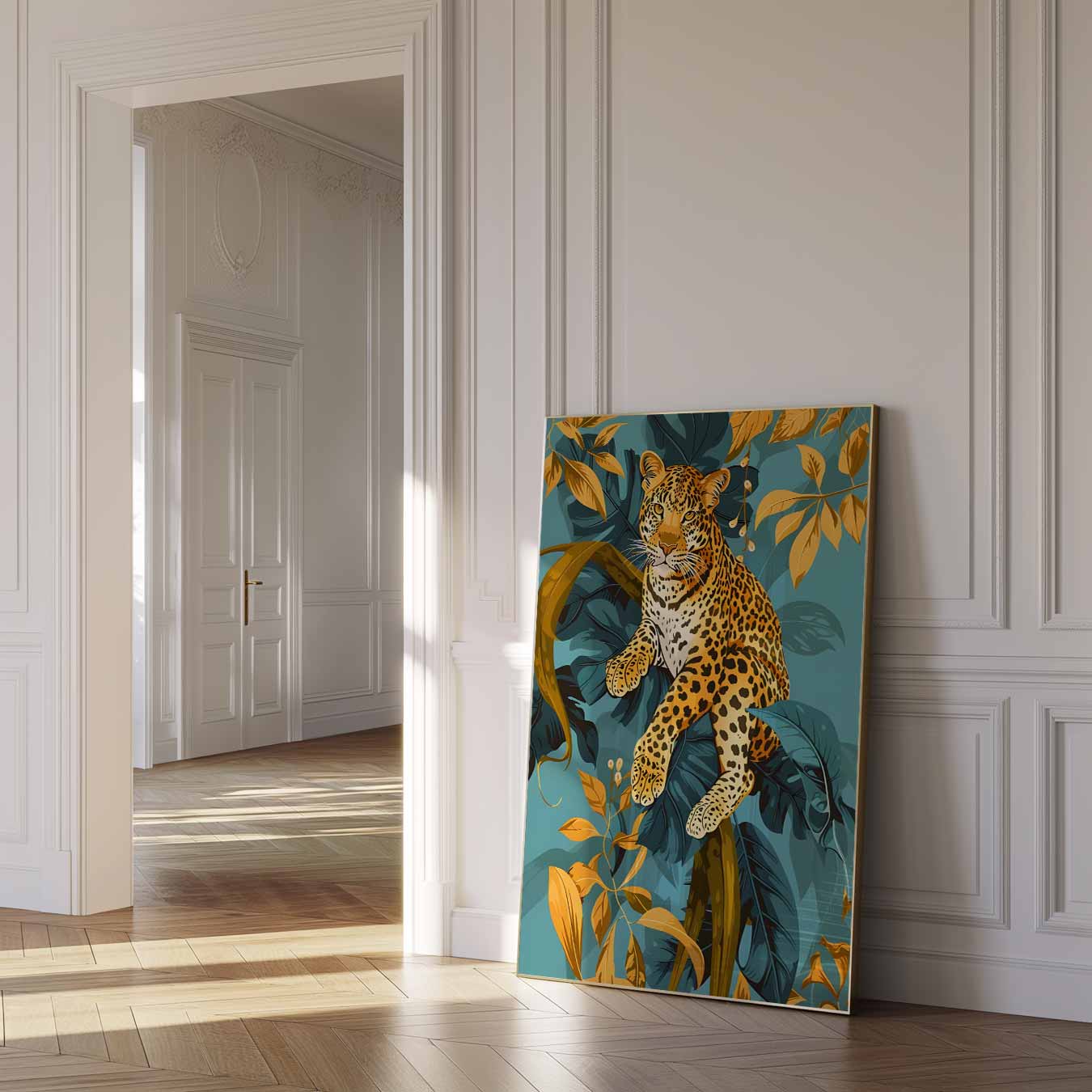 Tropische Luipaard Poster-WallArtistic