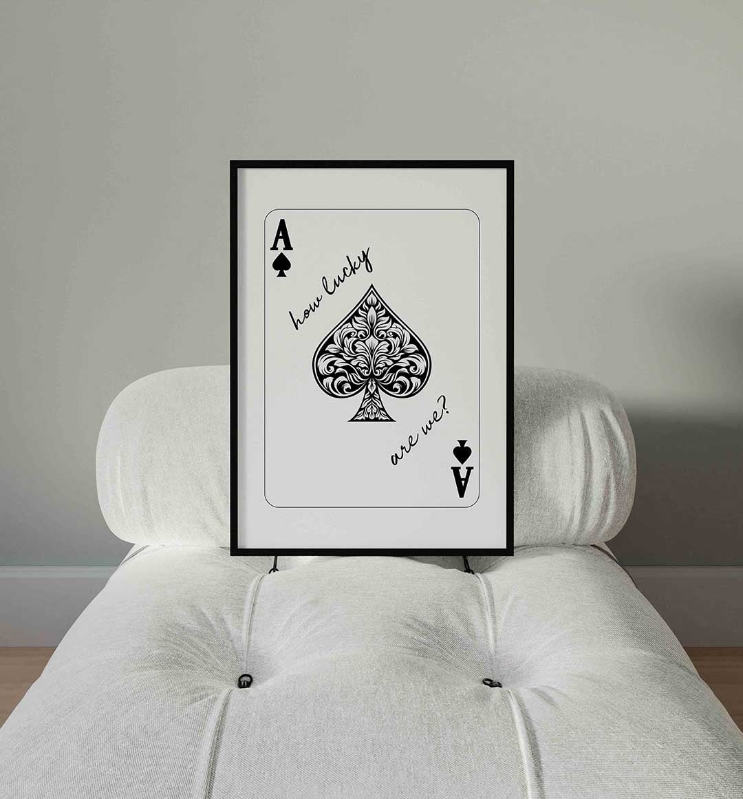 Schoppen aas Poster