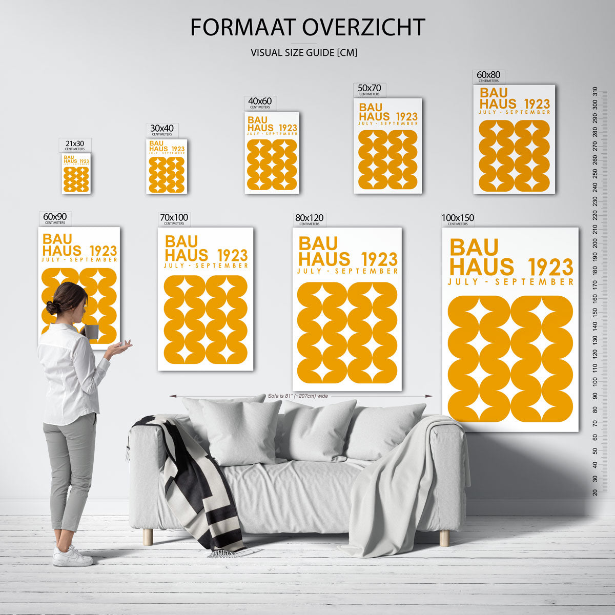 Vormritme en kleur Poster