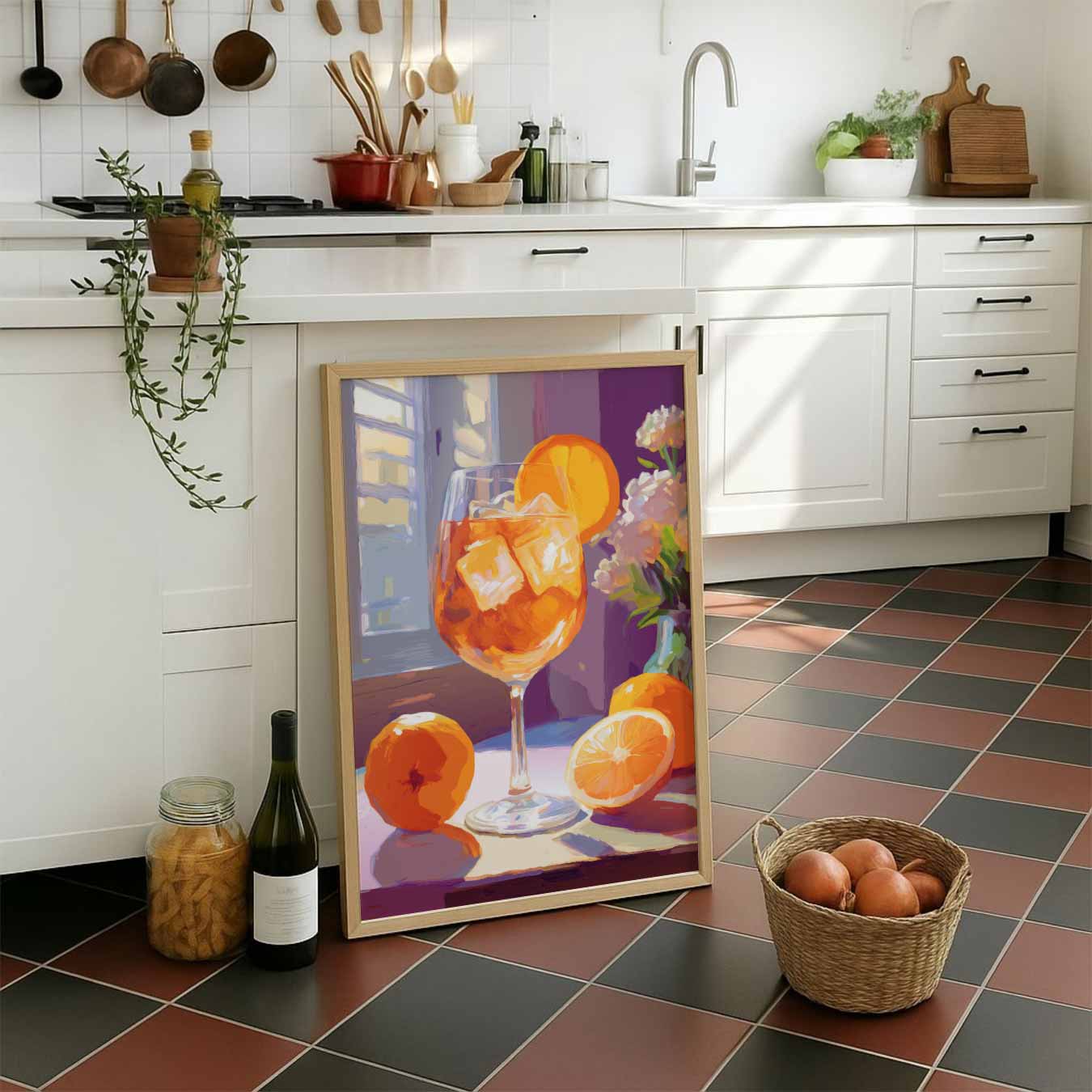 Verfrissende Citrus Cocktail Poster-WallArtistic