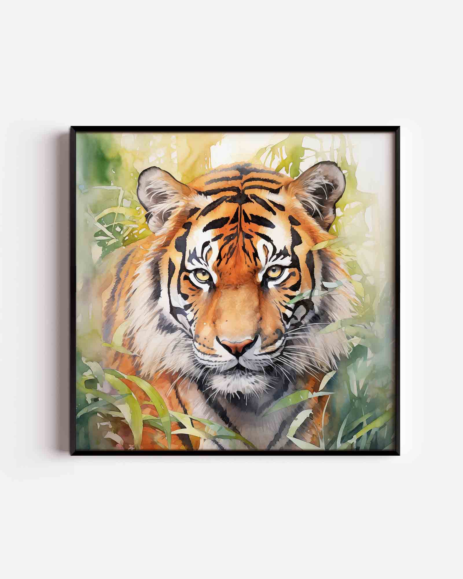 Tijger in jungle Poster