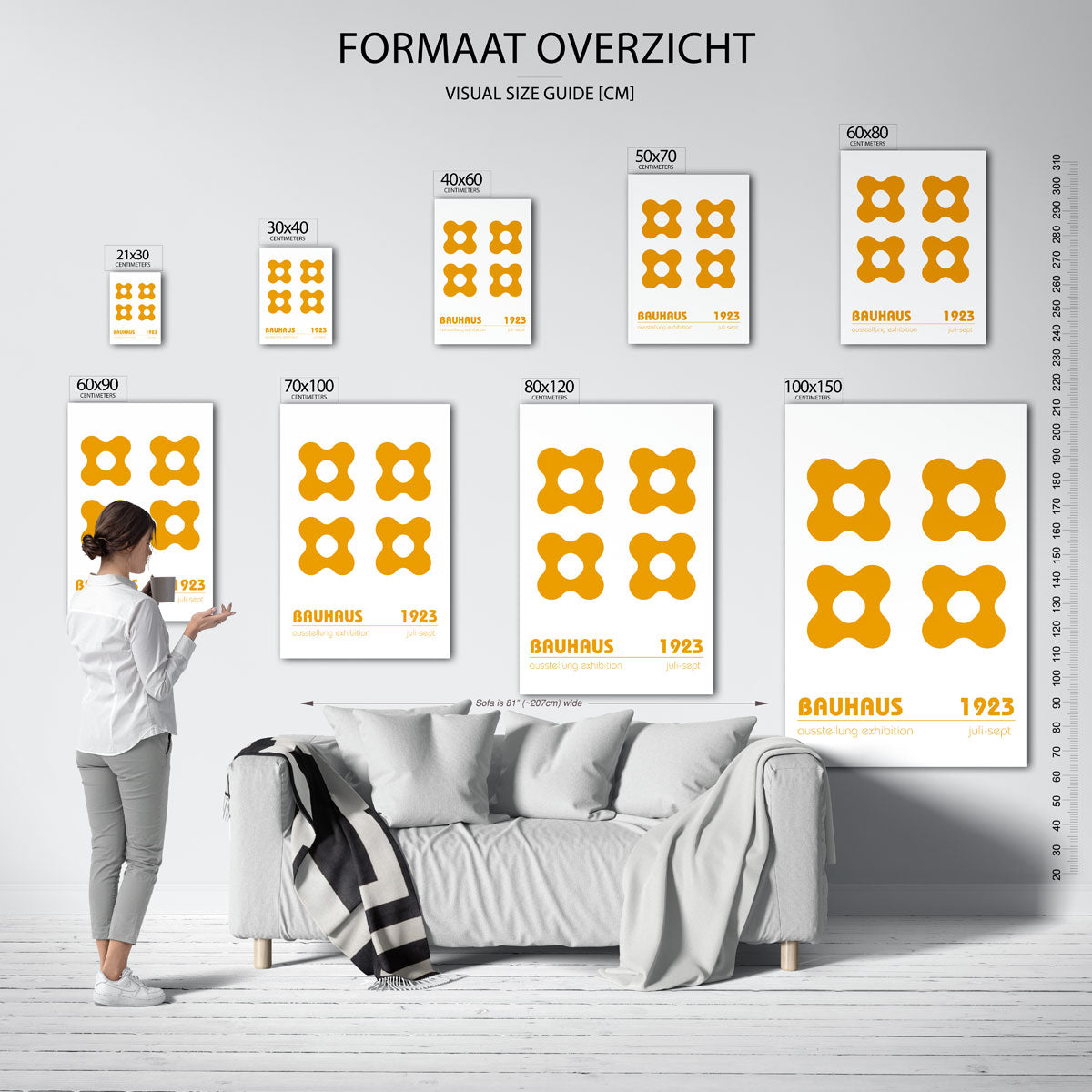 Vormritme en kleur Poster