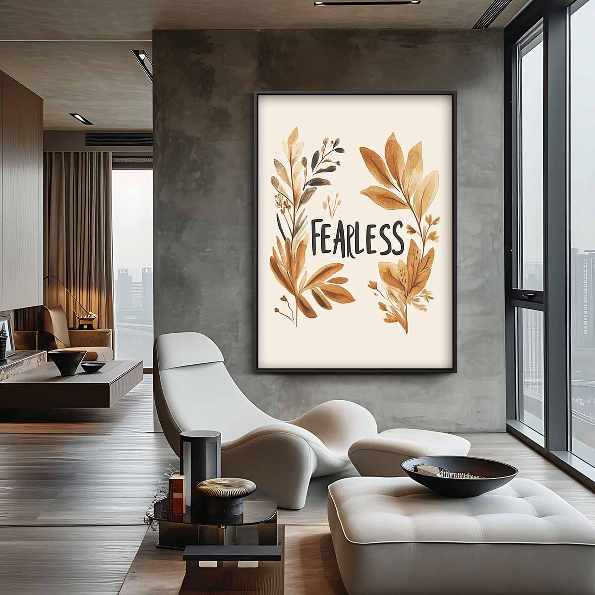 Fearless Botanical Kunstprint Kunstwerk-canvas-dibond-plexiglas-wanddecoratie-WallArtistic
