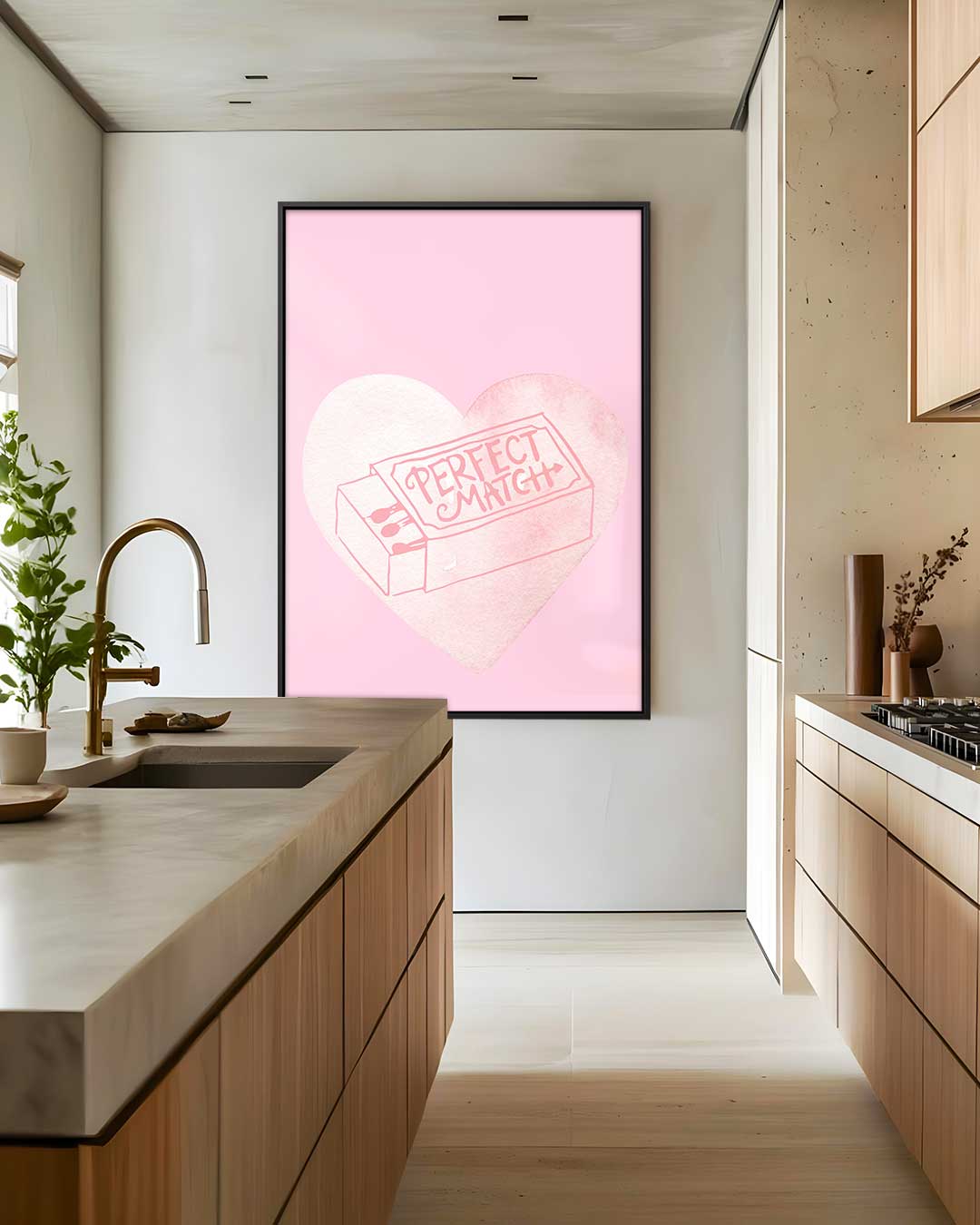 Perfect Match Hartbeeld Kunstwerk-canvas-dibond-plexiglas-wanddecoratie-WallArtistic