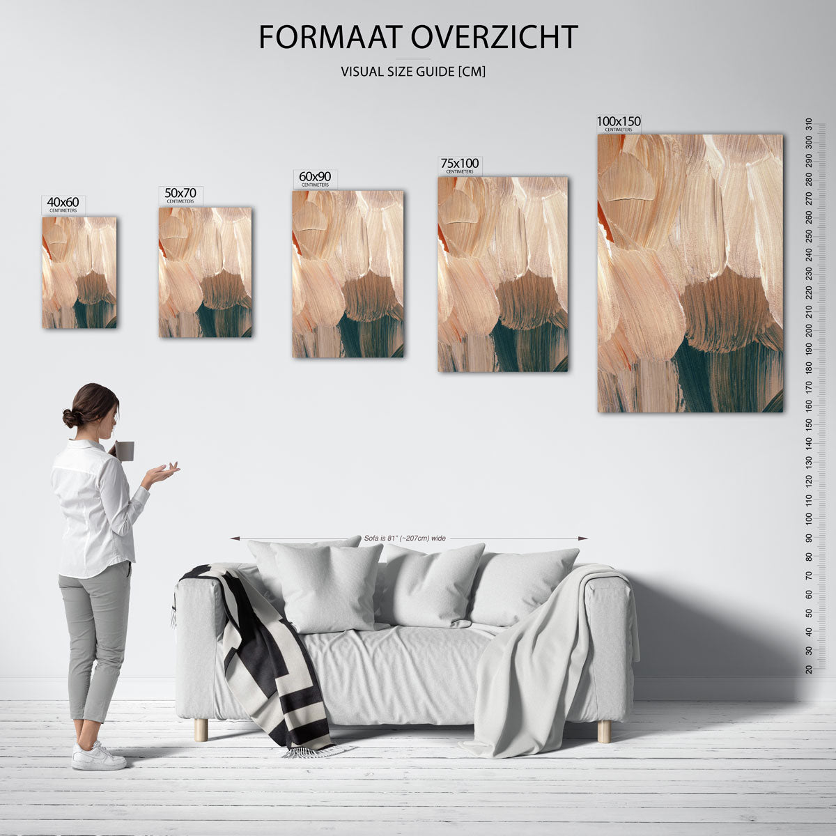 Penseelstreken Kunstwerk