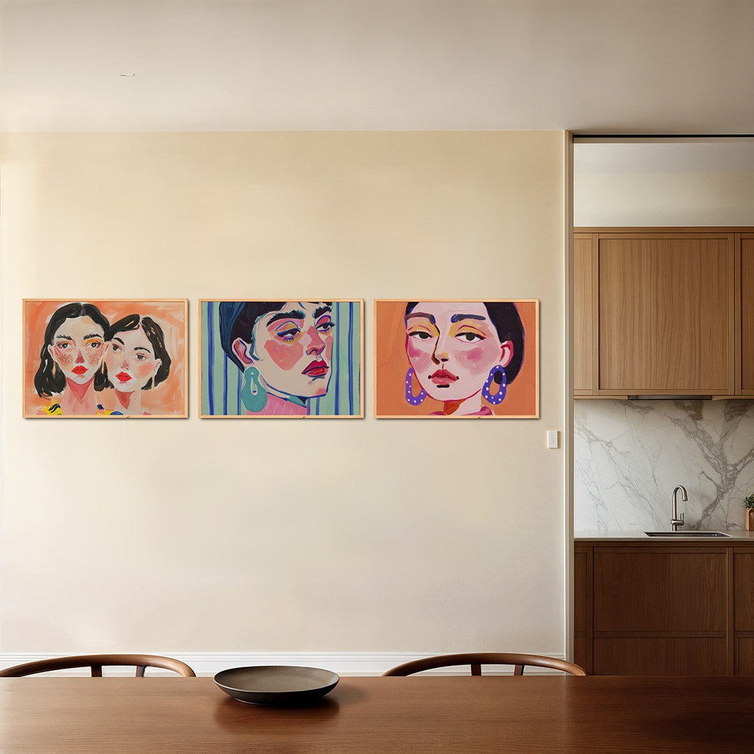Expressieve portretten Posterset