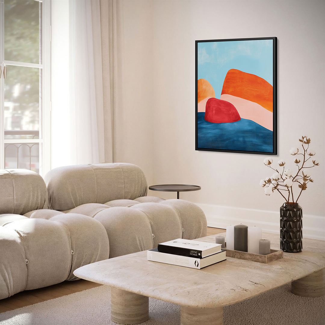 Kleurrijke vormen Kunstwerk
