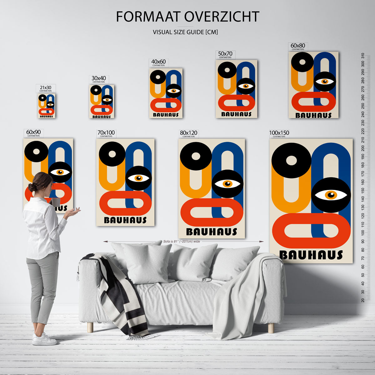 Vormen en kleurvlakken Poster