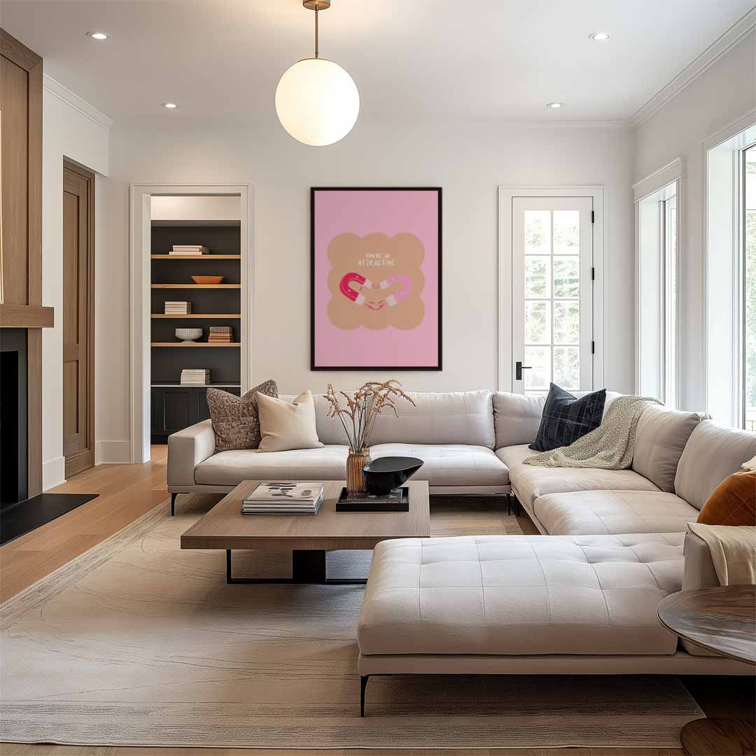 Magnetische Aantrekkingskracht Poster Kunstwerk-canvas-dibond-plexiglas-wanddecoratie-WallArtistic