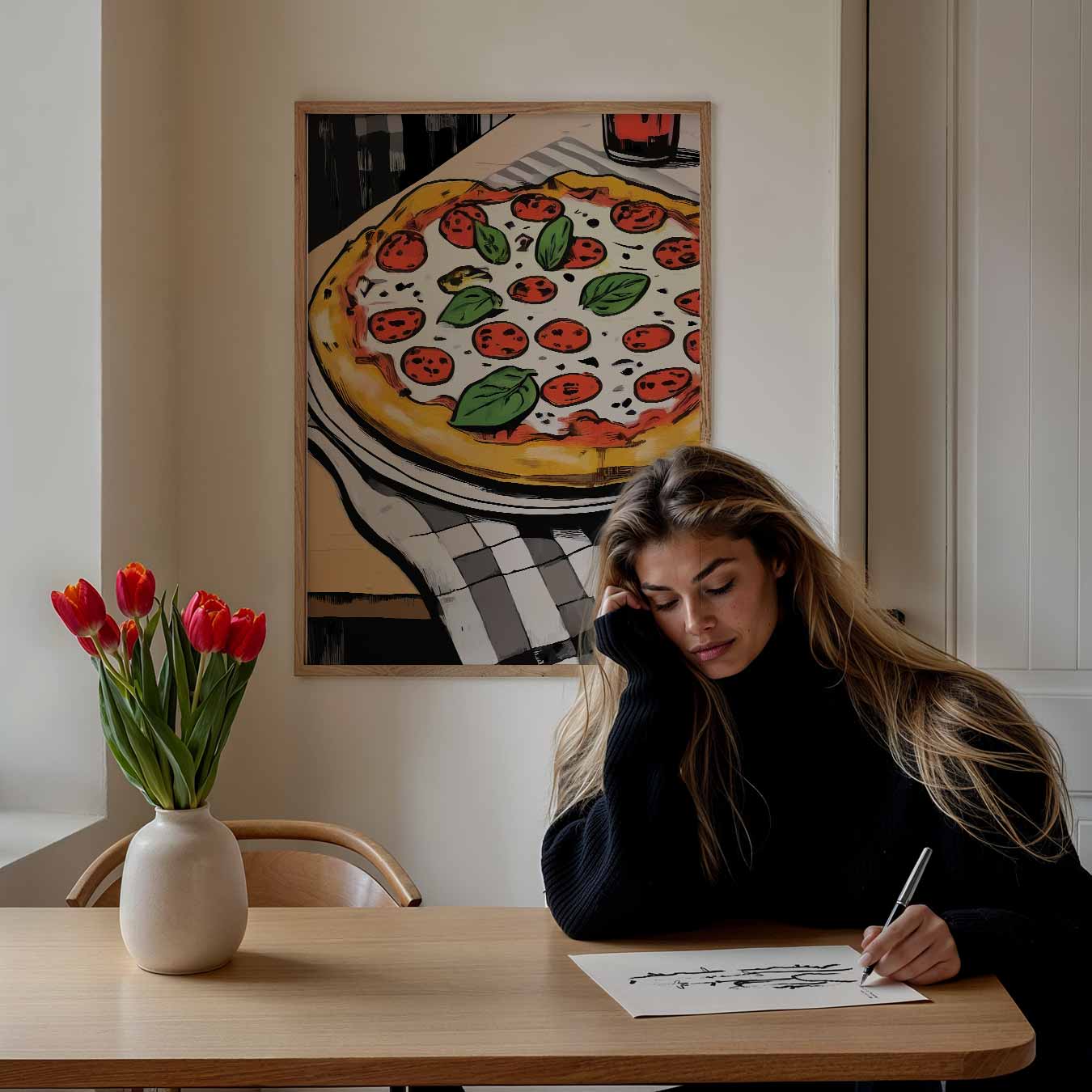 Pizza Liefde Poster-WallArtistic