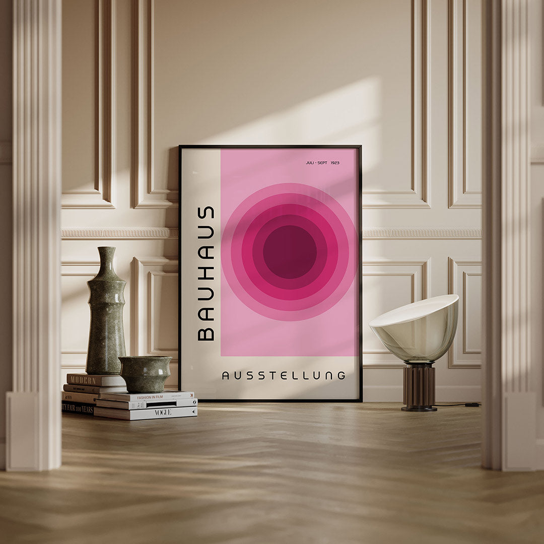 Cirkelvormen en tekst Poster