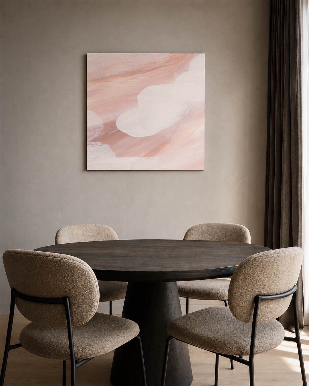 Zachte kleuren compositie Kunstwerk