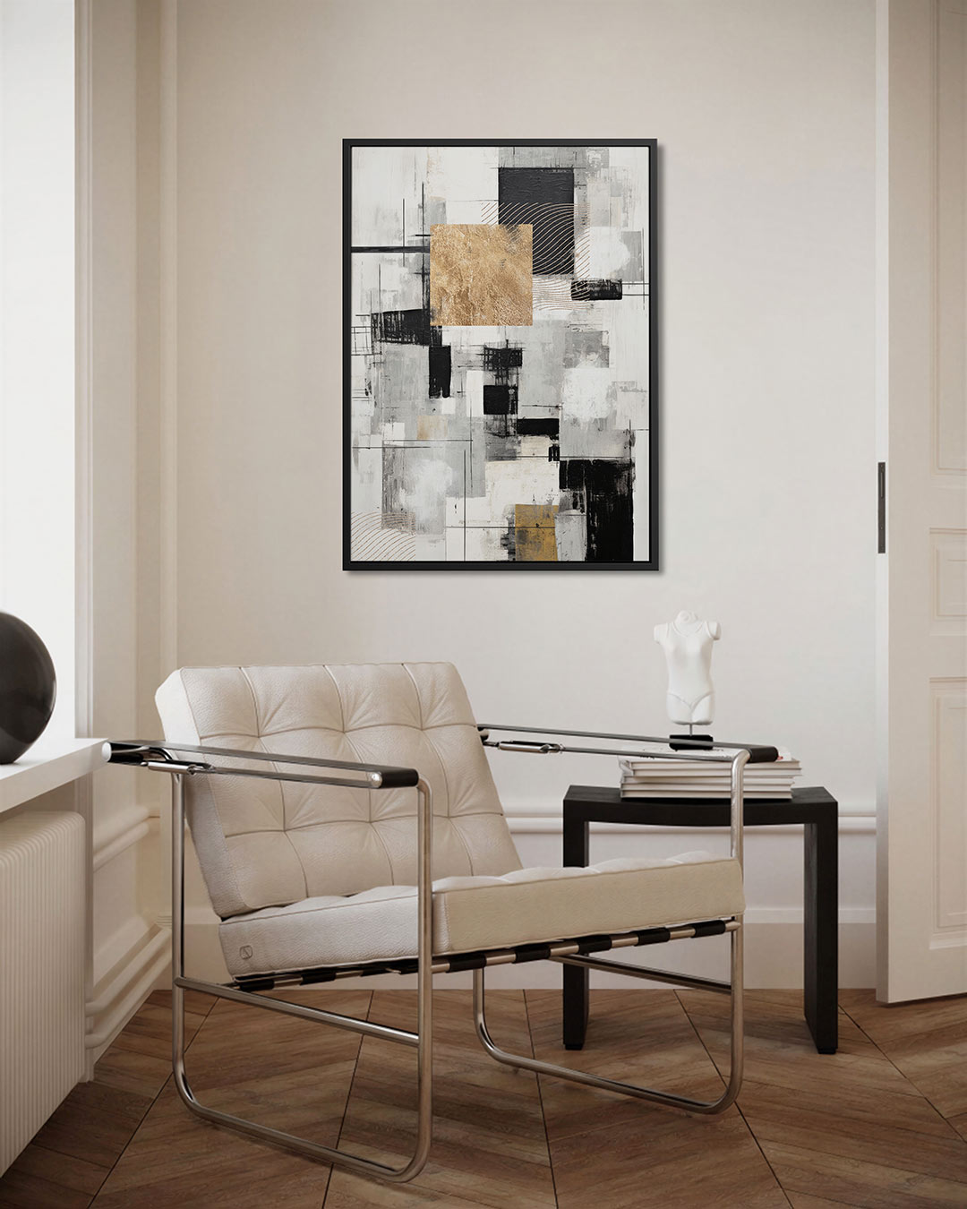Geometrische compositie Kunstwerk