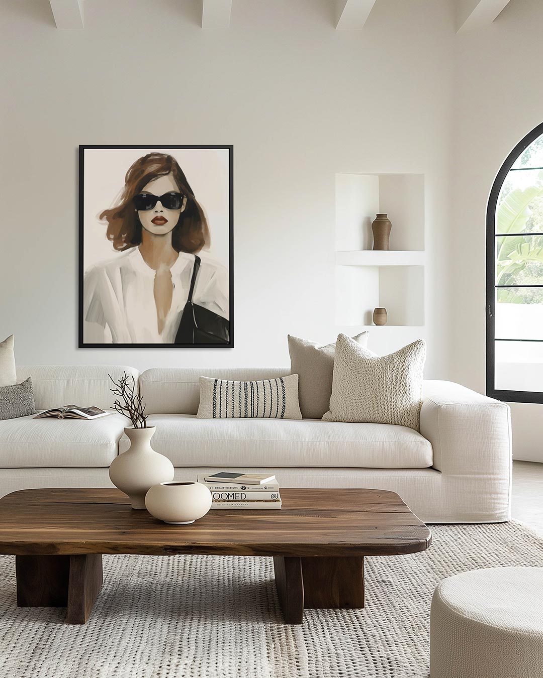 Stijlvolle vrouw Kunstwerk