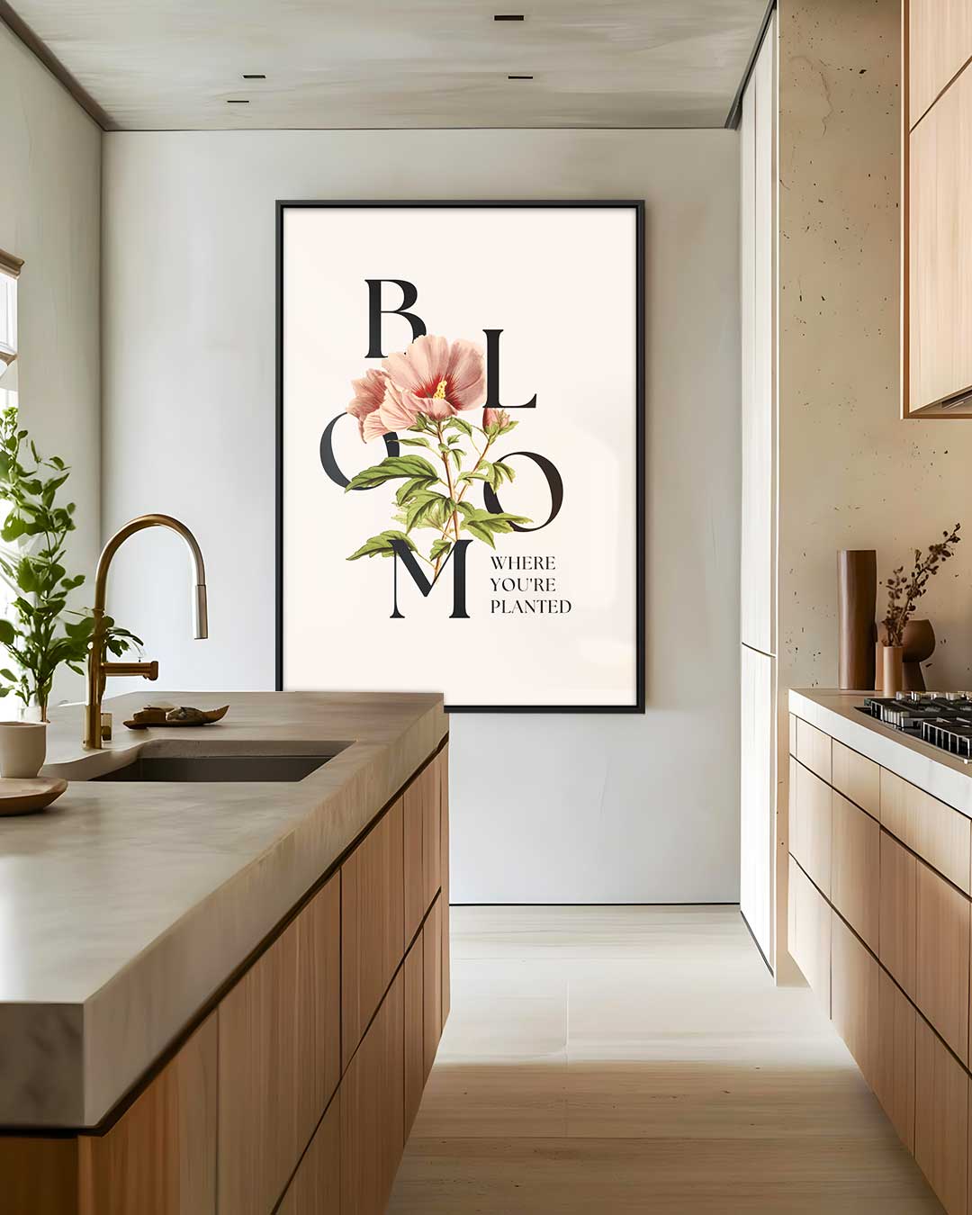 Bloei Waar Je Bent Geplant Kunstwerk-canvas-dibond-plexiglas-wanddecoratie-WallArtistic