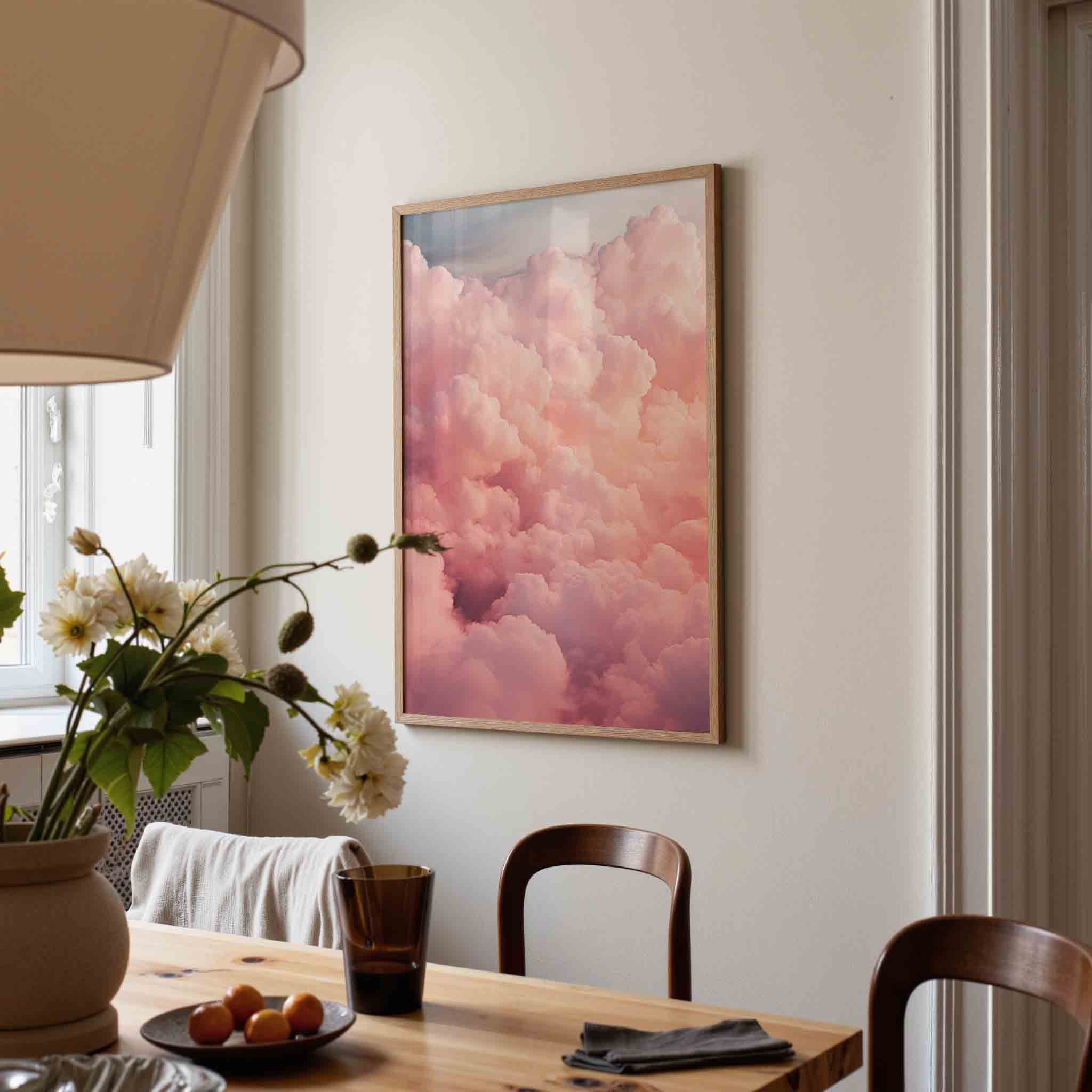 Roze wolken Poster