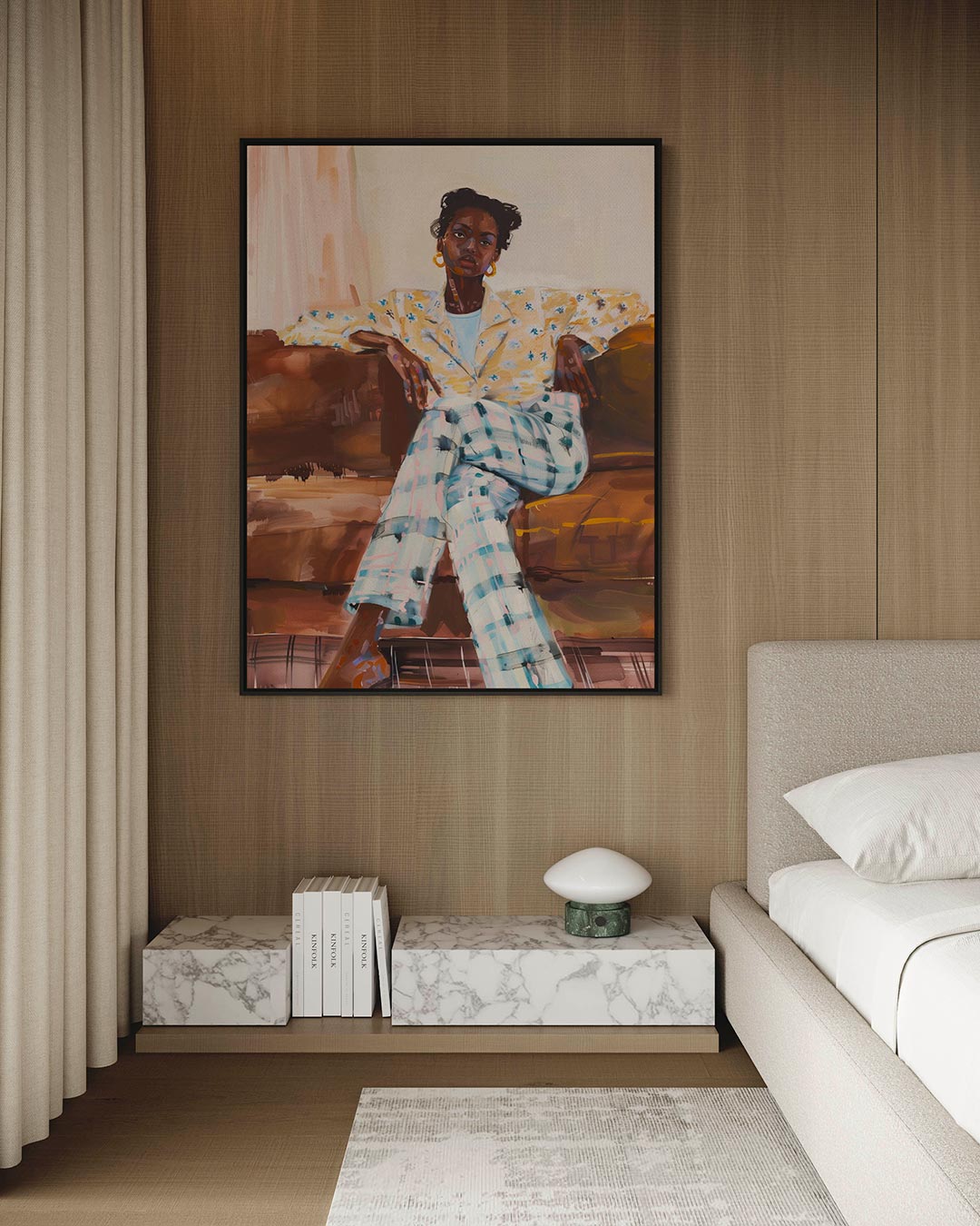 Portret compositie Kunstwerk
