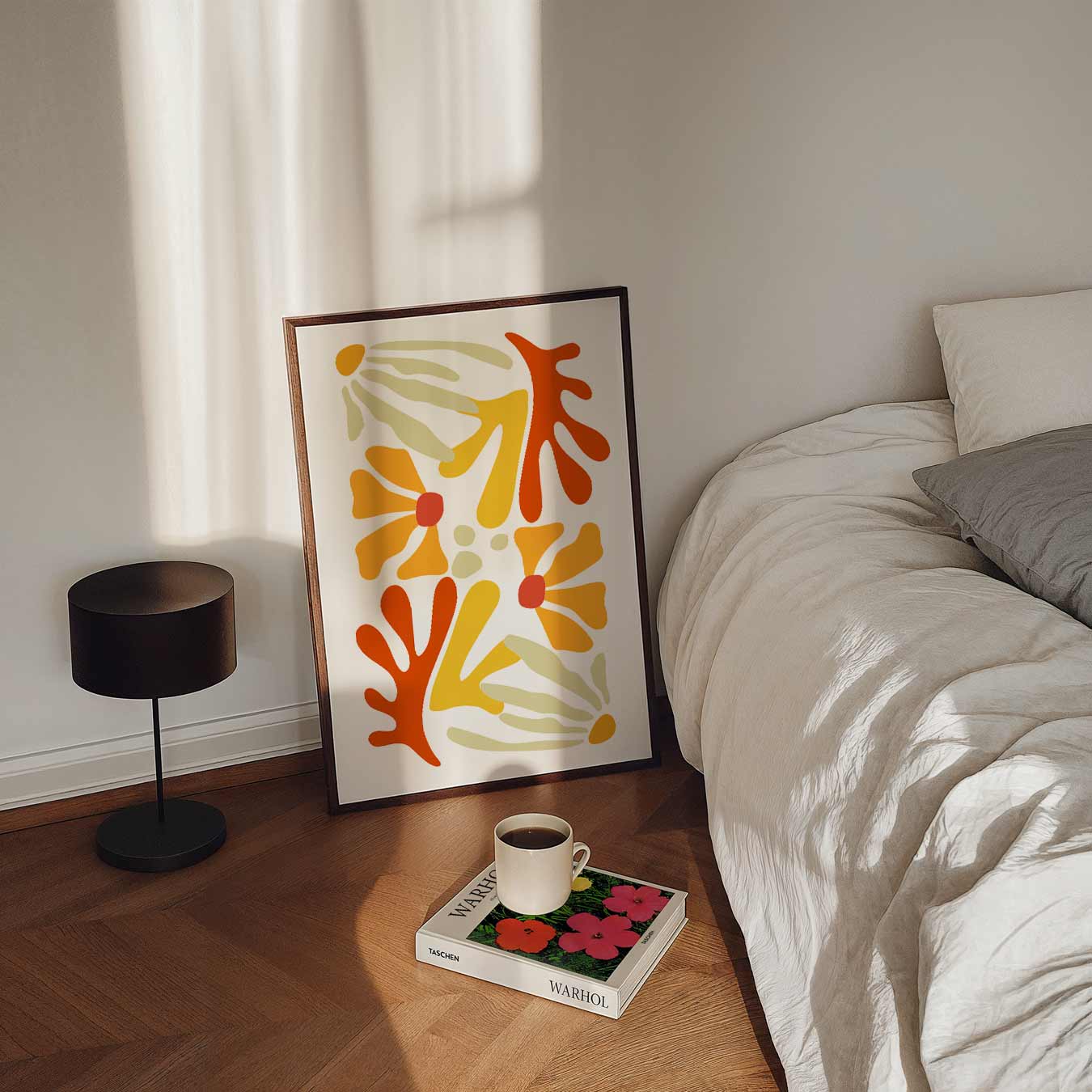 Bloemenexplosie Wandposter-WallArtistic