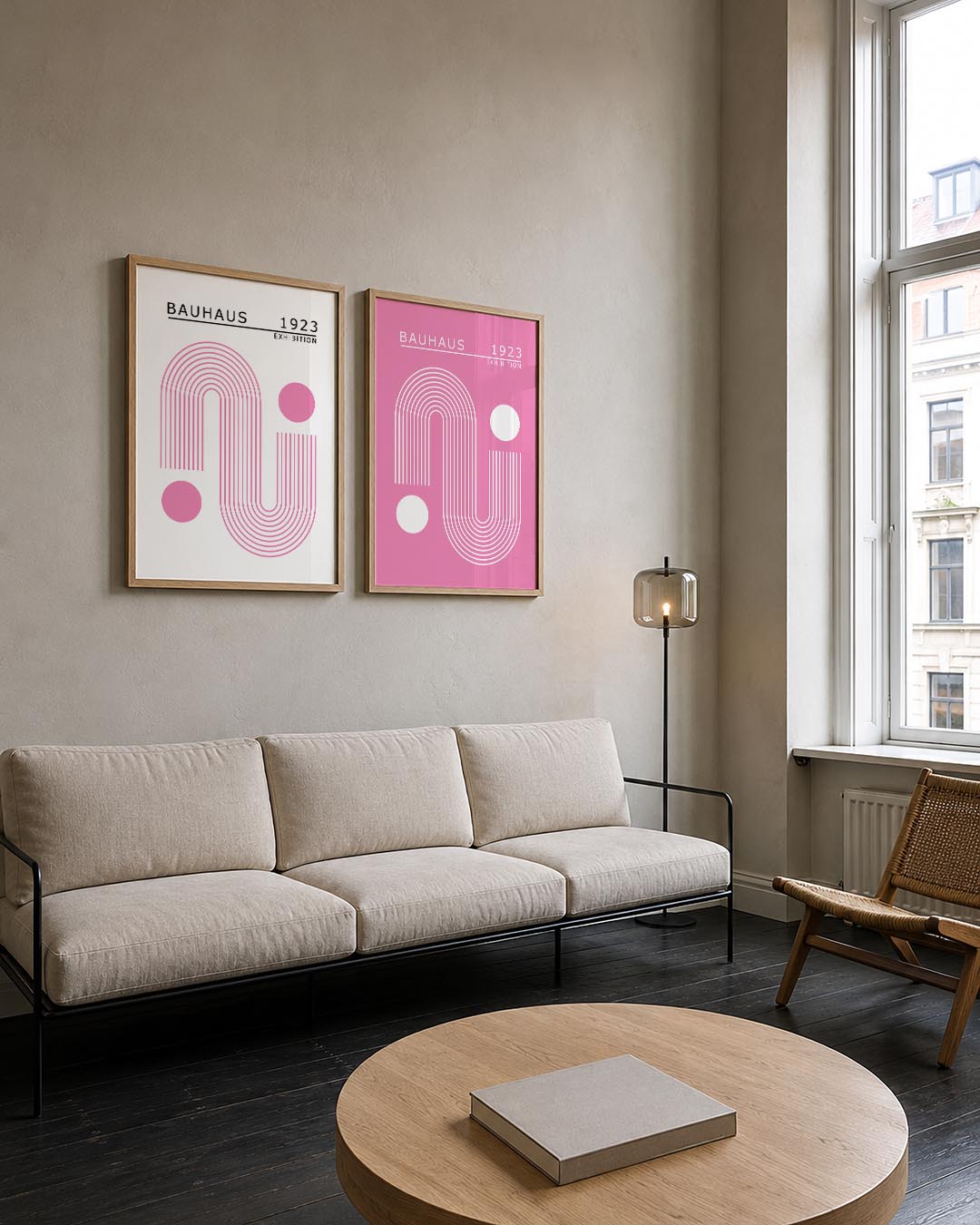 Lijnen en cirkel Posterset