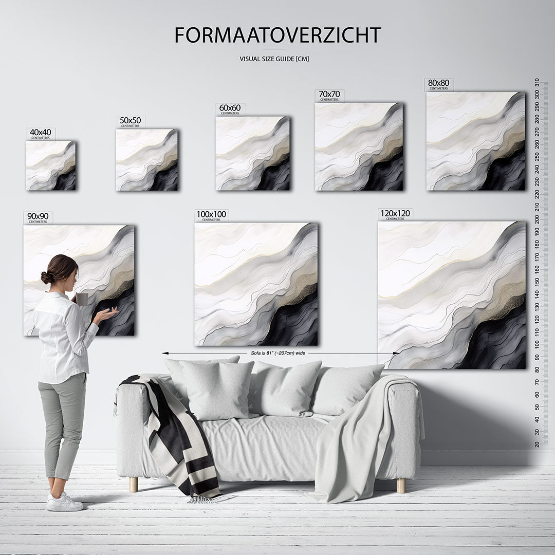Golvende lijnen Kunstwerk