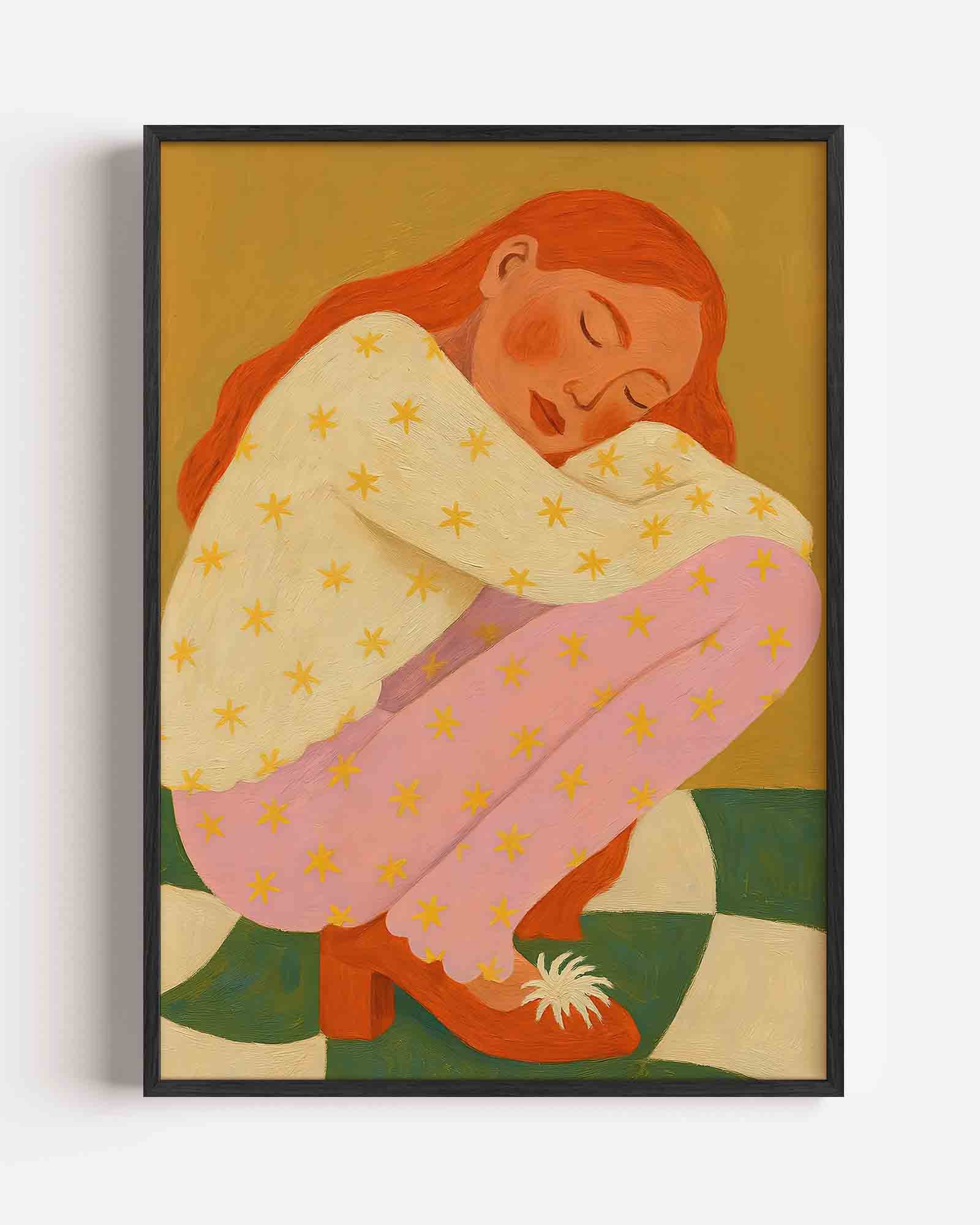 Slapende figuur Poster
