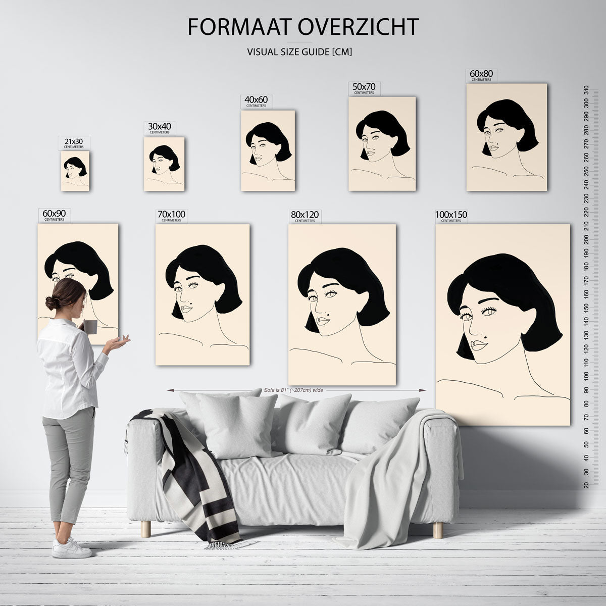 Vrouwelijk portret Poster