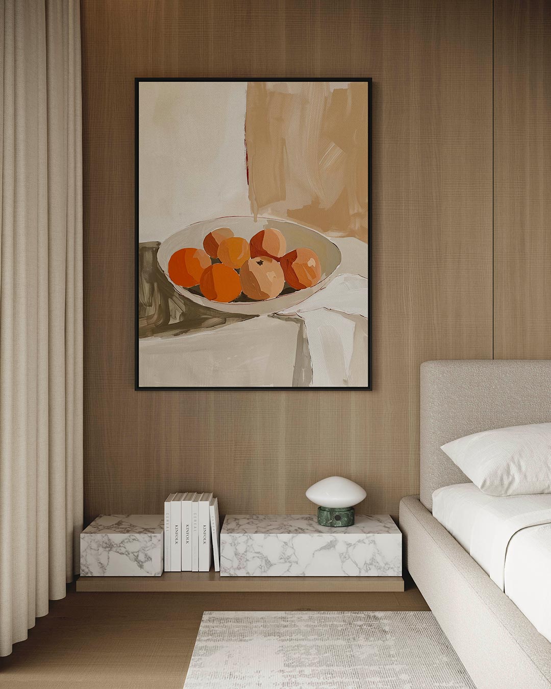 Fruit in schaal Kunstwerk