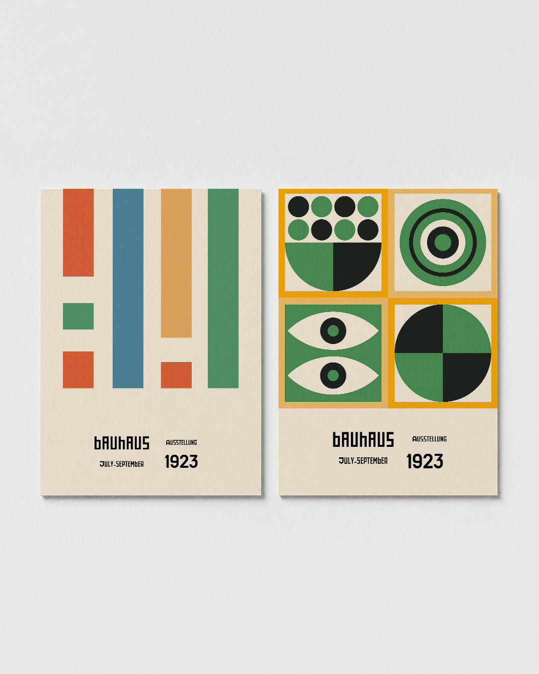 Kleurvlakken en lijnen Posterset