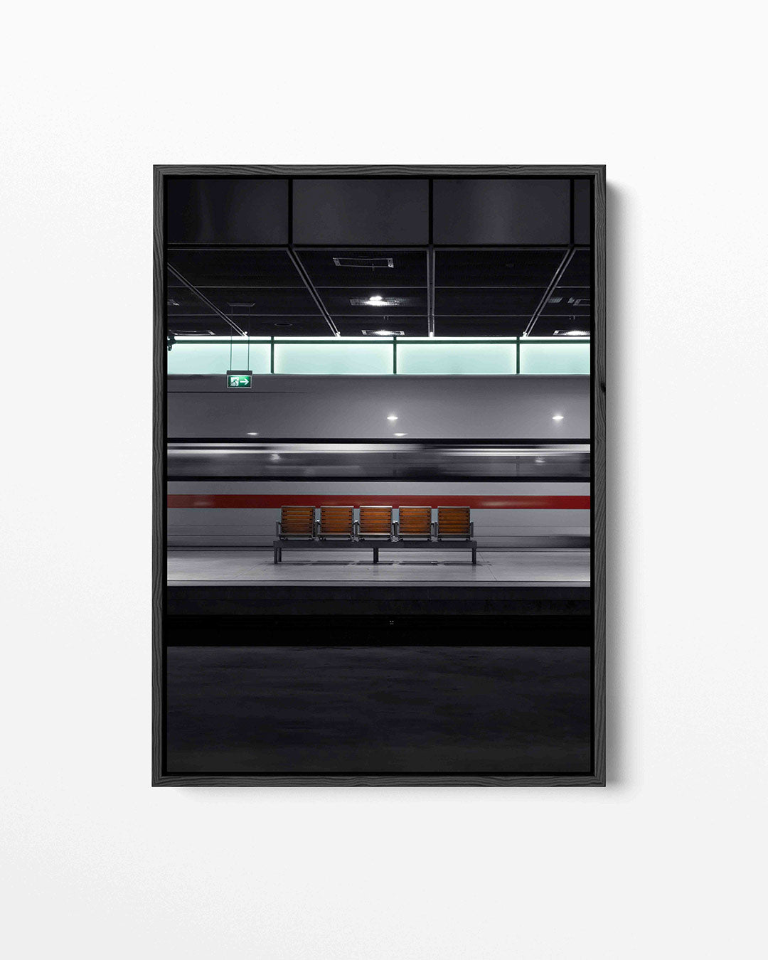 Stille station beweging Kunstwerk
