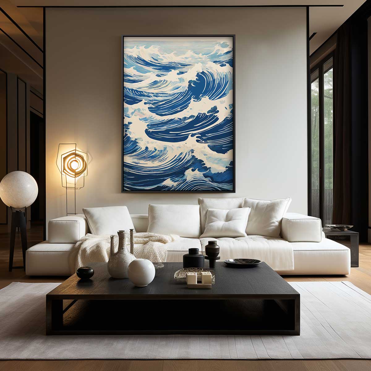 Golven van de Oceaan Kunstwerk-canvas-dibond-plexiglas-wanddecoratie-WallArtistic