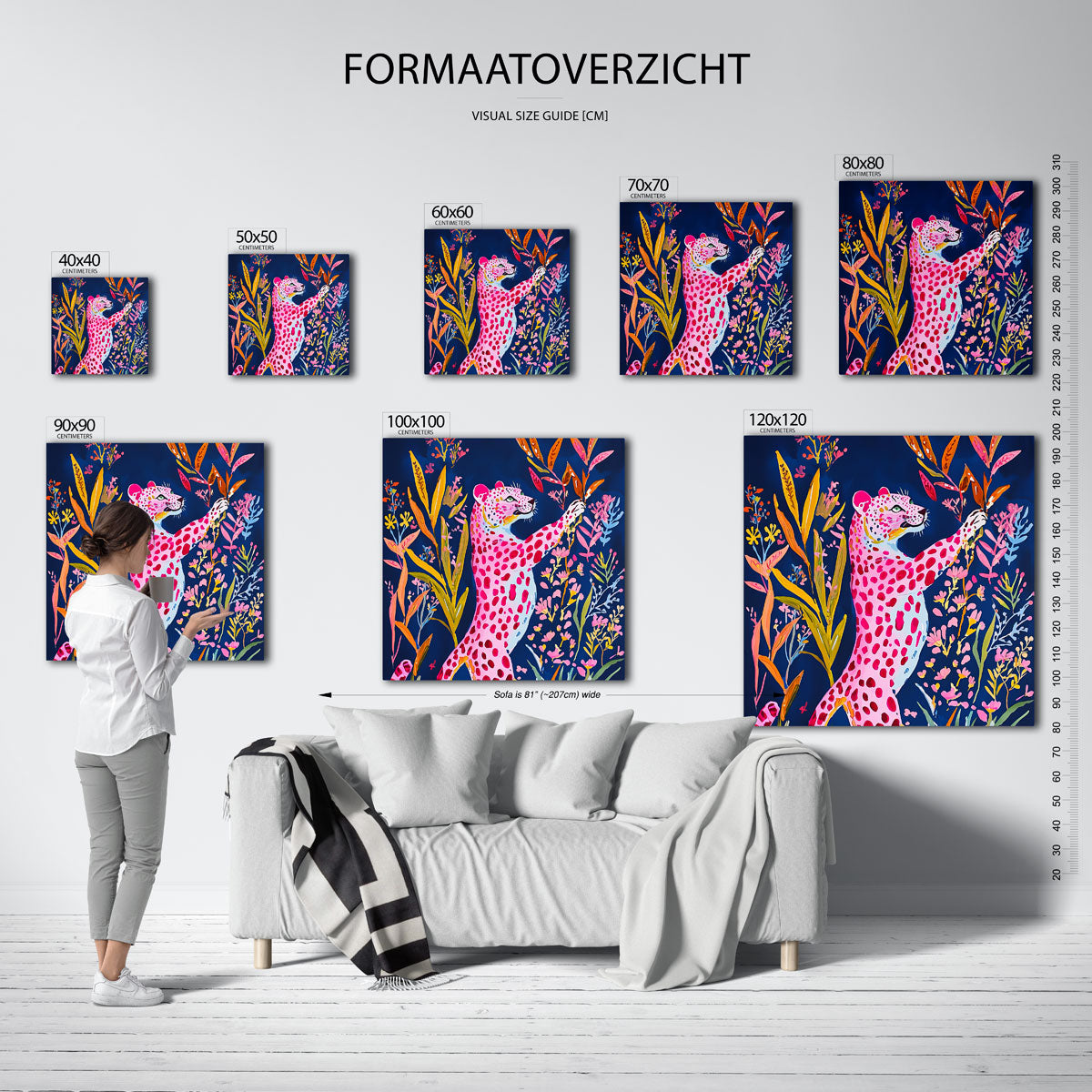Roze luipaard Poster