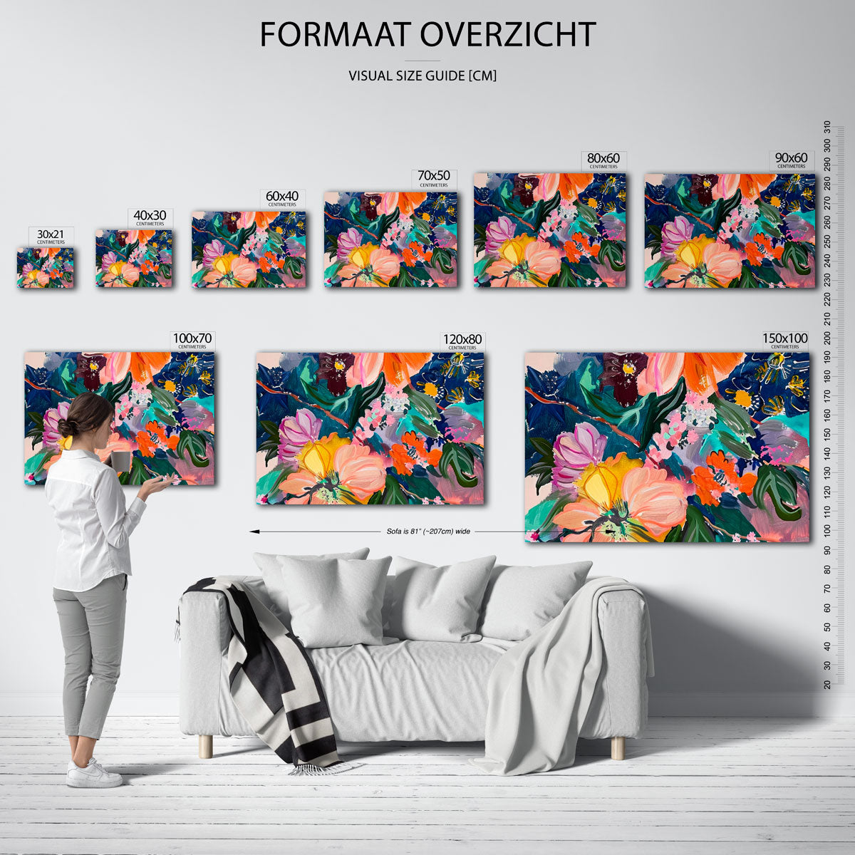 Bloemenexplosie Poster
