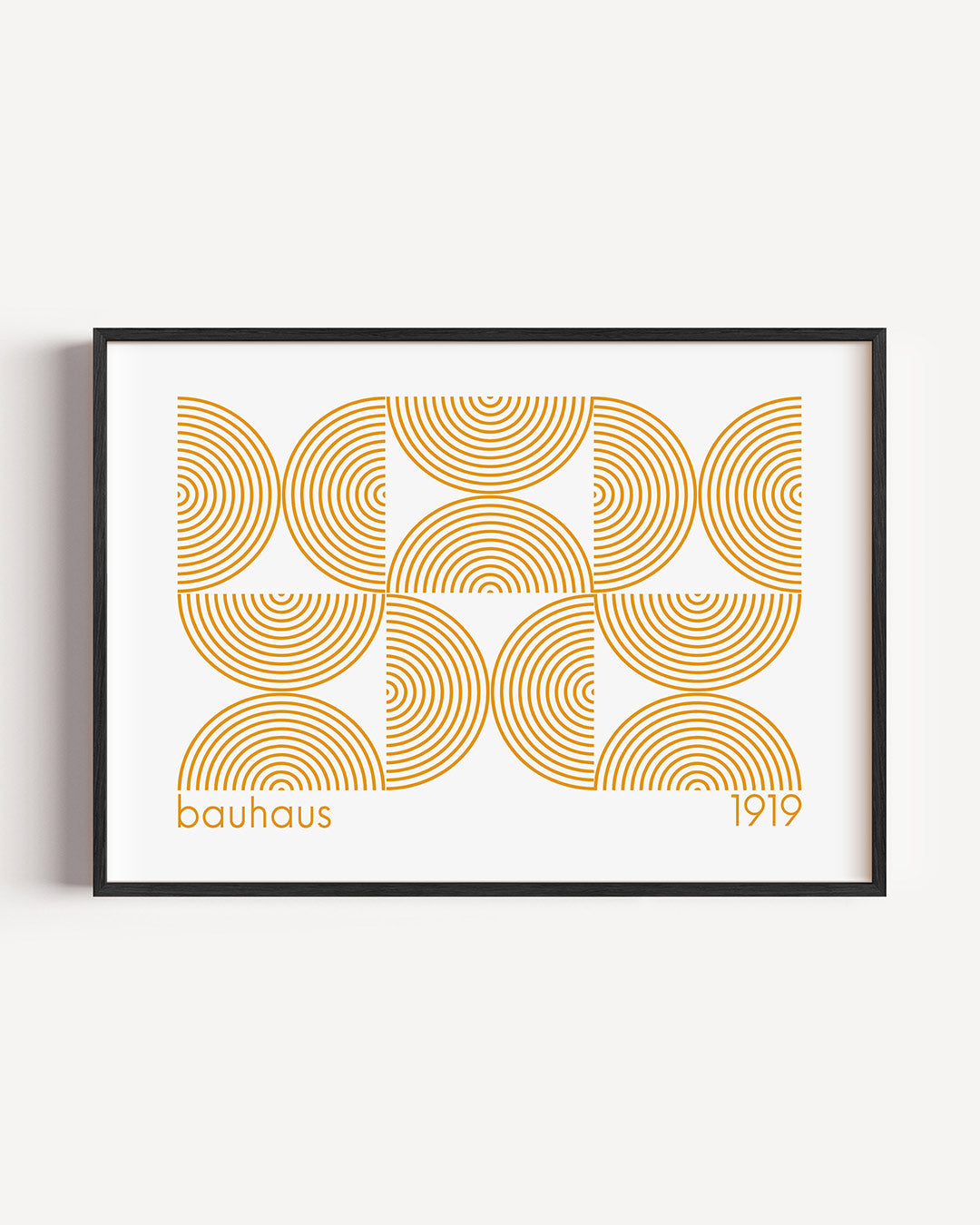 Cirkelpatroon en lijnen Poster