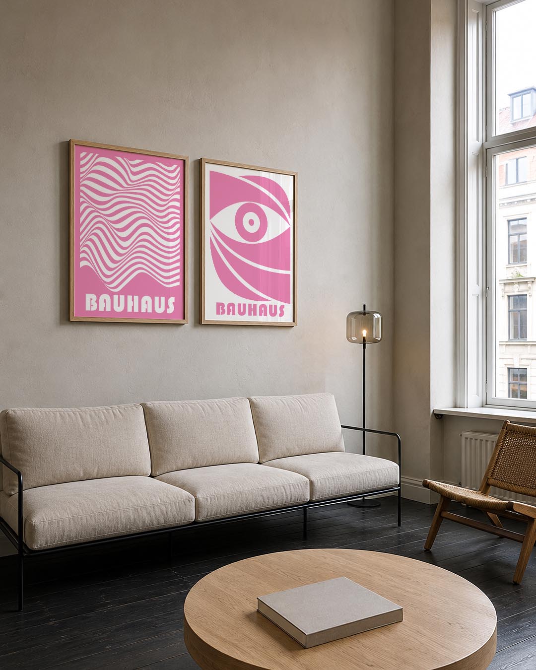 Golvend lijnenspel Posterset