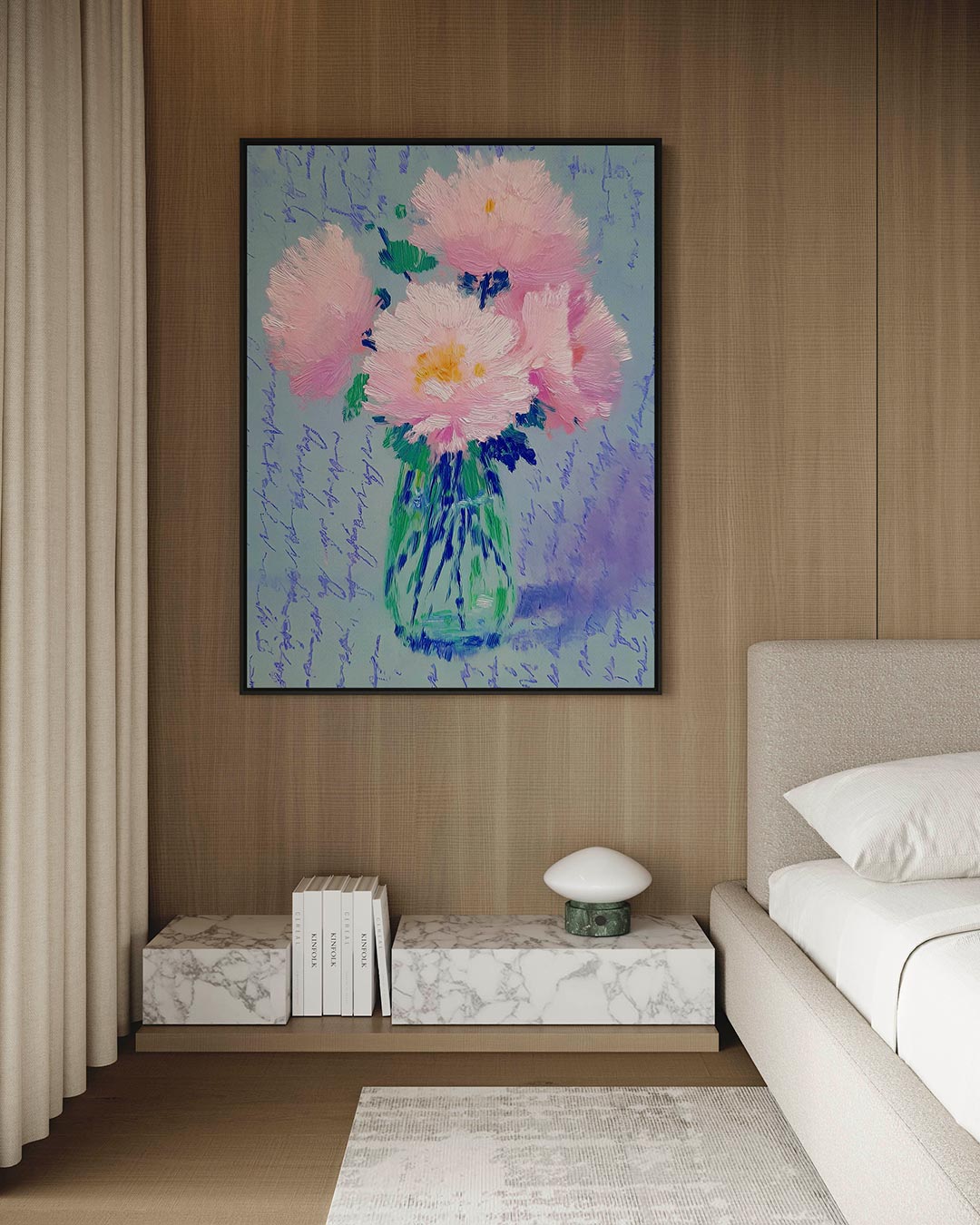 Bloemen in vaas Kunstwerk