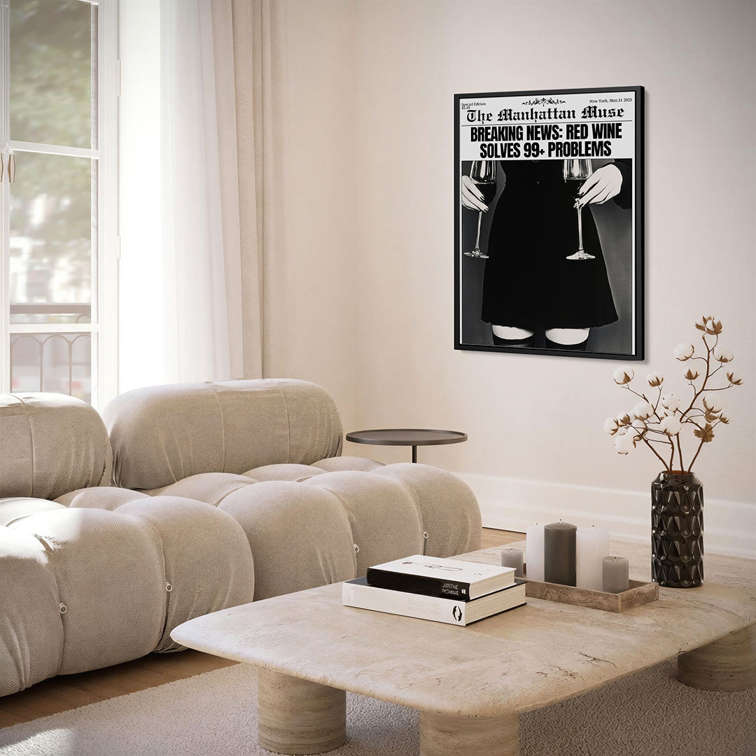 Wijn en humor Kunstwerk