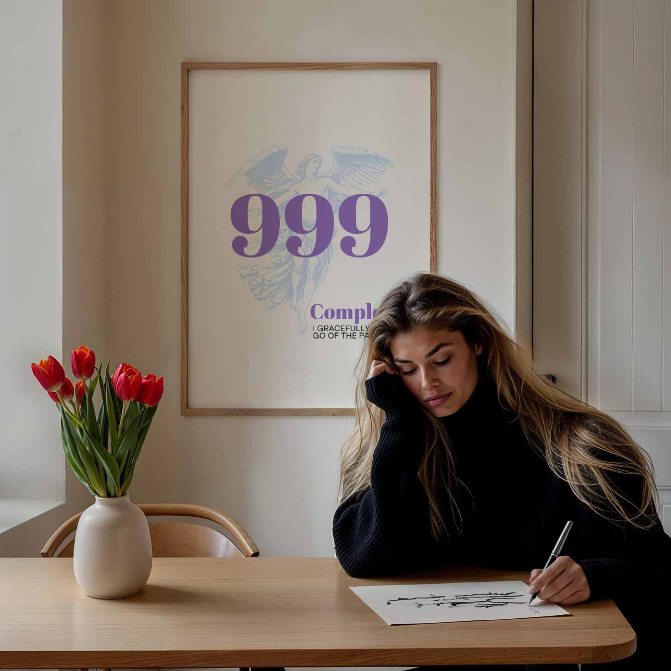 Inspirerende 999 Engel Poster-WallArtistic