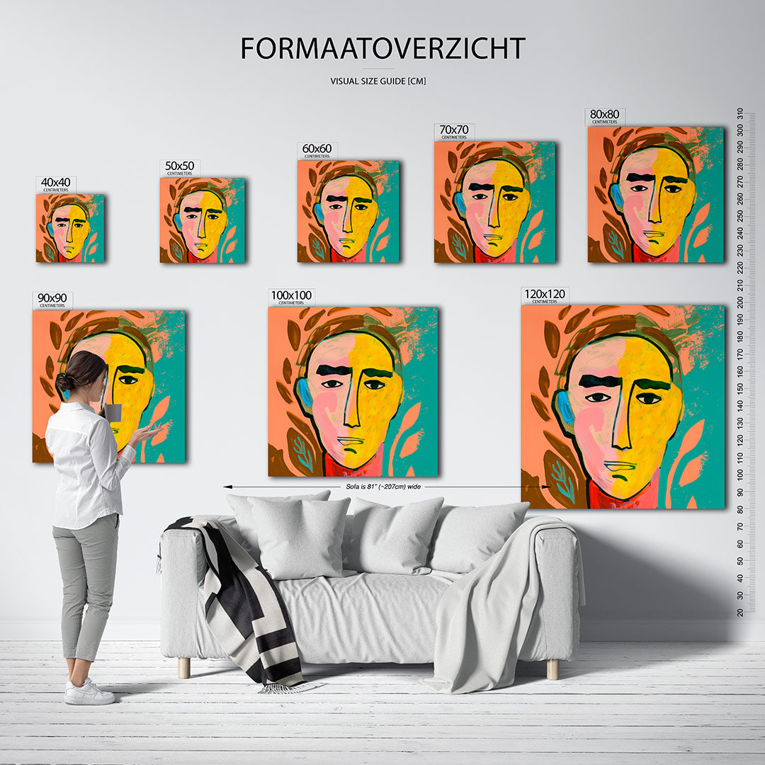 Gezichtsvormen Kunstwerk