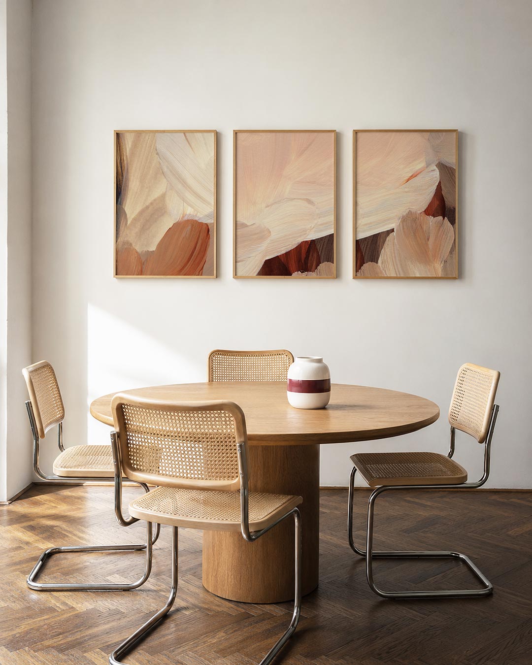 Zachte kleurvlakken Posterset