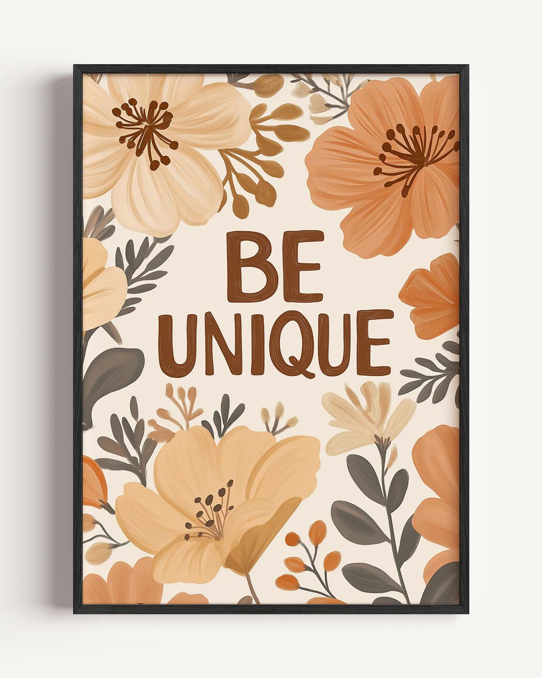 Bloemige Motivatieposter-WallArtistic
