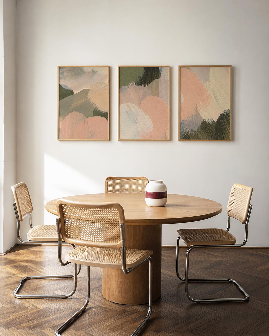 Zachte kleurvlakken Posterset