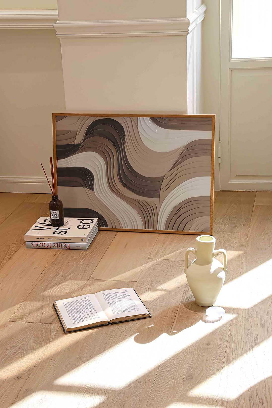 Golvende lijnen Poster