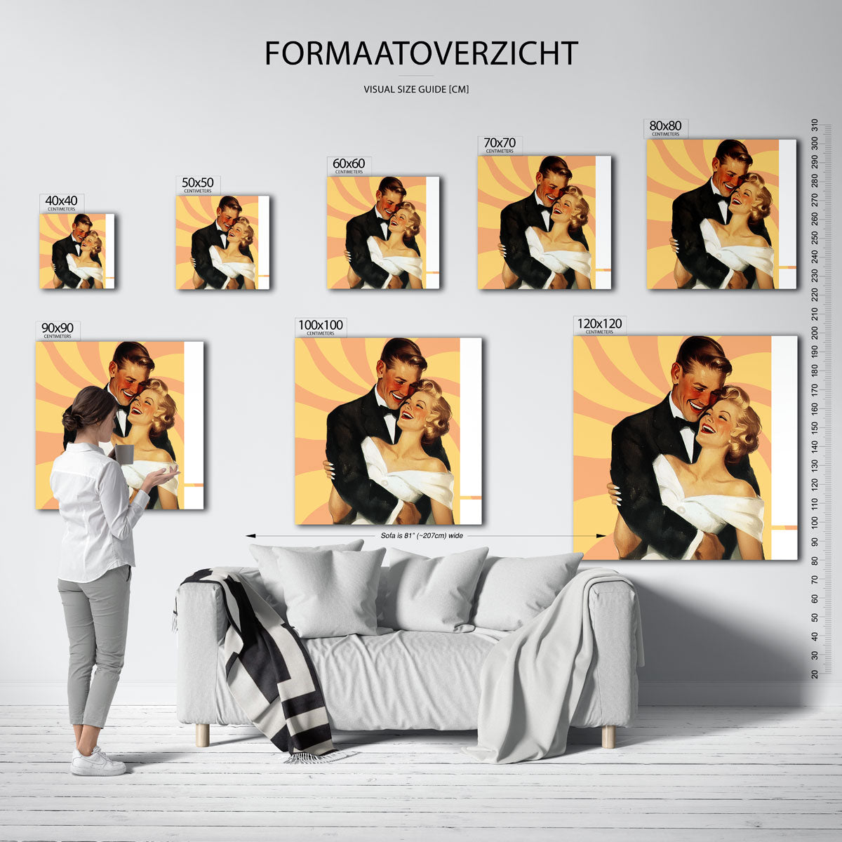 Lachend koppel Poster