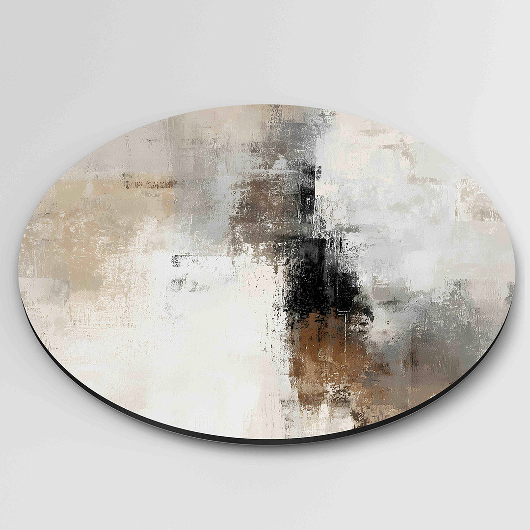 Abstracte beige Muurcirkel